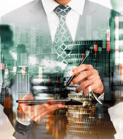 Founder-led and privately held business executives collaborating on strategic financial decisions.