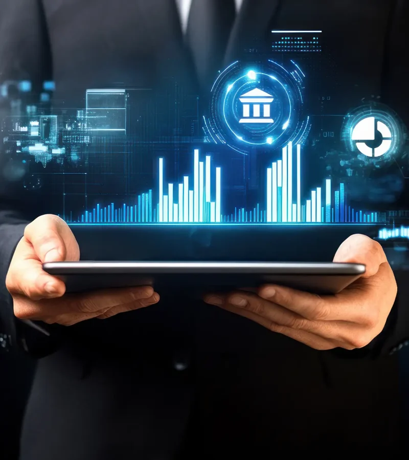 Private investors and investment platform professionals analysing financial strategies and opportunities.