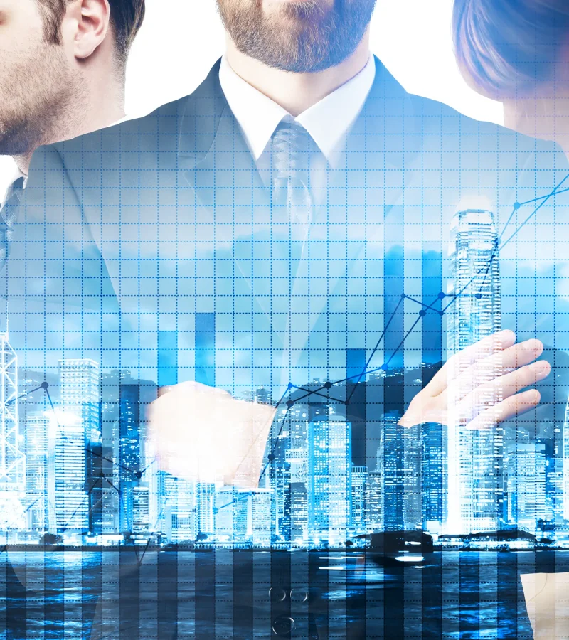 Project sponsors and developers collaborating on financial planning and investment strategies.